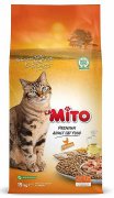 מיטו אוכל לחתולים בוגרים - עוף 15 ק''ג Mito