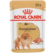 רויאל קנין לכלבים - מזון רטוב לכלב בוגר מגזע פומרניאן - עוף 85 גרם
