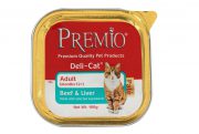 פרמיו מעדן פטה לחתול בוגר - בקר וכבד 100 גרם PREMIO