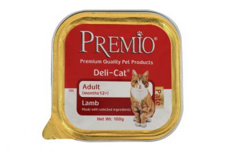 פרמיו מעדן פטה לחתול בוגר – כבש 100 גרם PREMIO