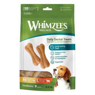 וימזיס חטיף דנטלי מכיל 9 יחידות בצורת עצם – Whimzees